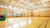 Gymnasium lighting installed inside of a basketball gym