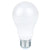 A15 LED Bulb with white base and red accents, providing 450 lumens of light output. Replaces 40W incandescent bulbs with energy-efficient illumination. Designed for household fixtures. Brand: Halco Lighting. Wattage: 5W. Input Voltage: 120V. Dimmable. Base: Medium E26. Certifications: cULus Listed, Energy Star Rated. Dimensions: 1.89"D x 3.84"H. Rated Hours: 25,000. Warranty: 5 Years.