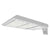 Area Light LED Fixture, a modern, low-profile design providing 27380-41180 lumens of energy-saving light output. Wattage and color selectable. Dimmable, UL Listed, RoHS Compliant, IP65 Rated. 30.9"L x 13.11"W x 6.7"H. 5-year warranty.