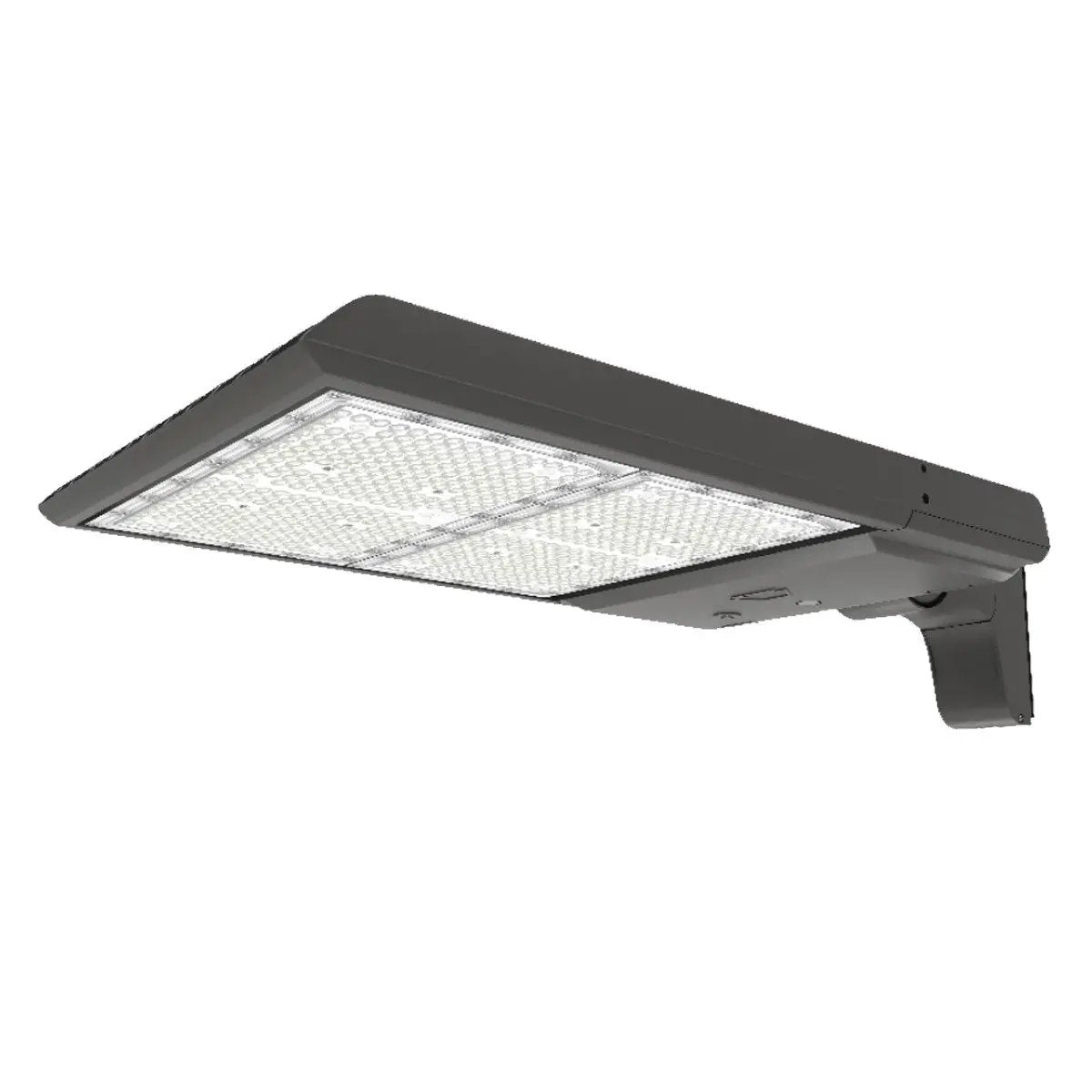 Area Light LED Fixture with adjustable wattage and color temperature. Provides 27380 to 41180 lumens of energy-saving light output. Dimmable and suitable for wet locations. 5-year warranty.