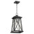 Black Outdoor Hanging Light with X-brace design and warm glow. Enhance any outdoor space with this elegant Quorum International fixture. 9.25"W x 17.75"H. UL Listed, Wet Location. 2 Year Warranty. 100W, Medium E26 base. Bulbs not included. Dimmable.