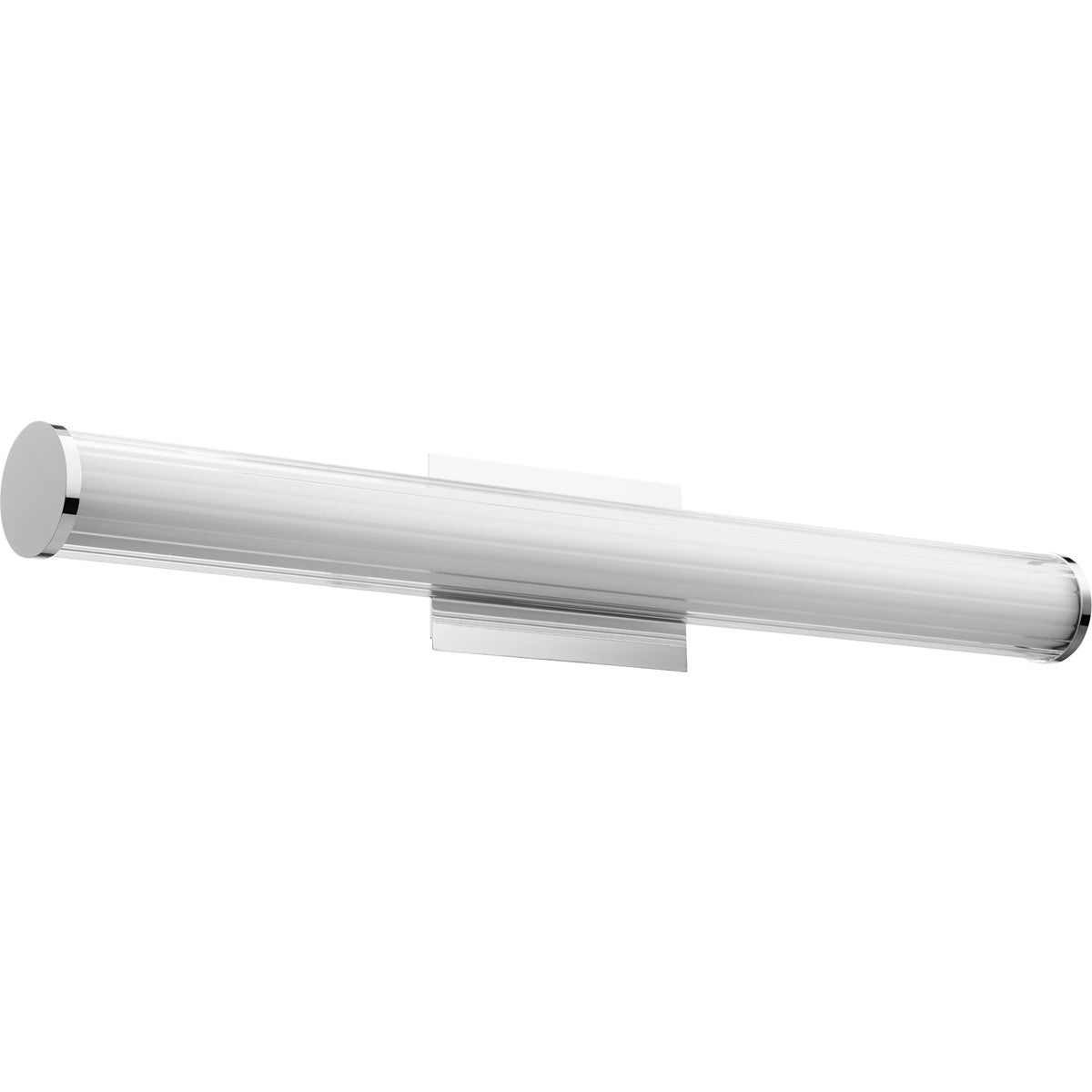 LED Vanity Light by Quorum International - A sleek and modern light fixture with clean lines. Perfect for any residential space. 26W LED, 2205 lumens, 3000K color temperature. Dimmable and UL Listed. 34.5"W x 5.25"H x 3.75"E. 2-year warranty.