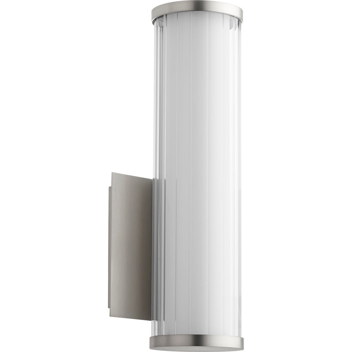 LED Wall Sconce with clean lines and subtle sophistication. Perfect for modern applications. 9W, 120V, 689 lumens, 3000K color temperature, CRI 90, dimmable. UL Listed, Damp Location. 2-year warranty.