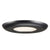 A black surface mount recessed light fixture with a white light, ideal for ceilings with limited space. Provides 650 lumens of output.