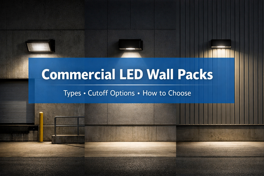 Commercial LED Wall Packs: Types, Cutoff Options, and How to Choose the Right Fixture
