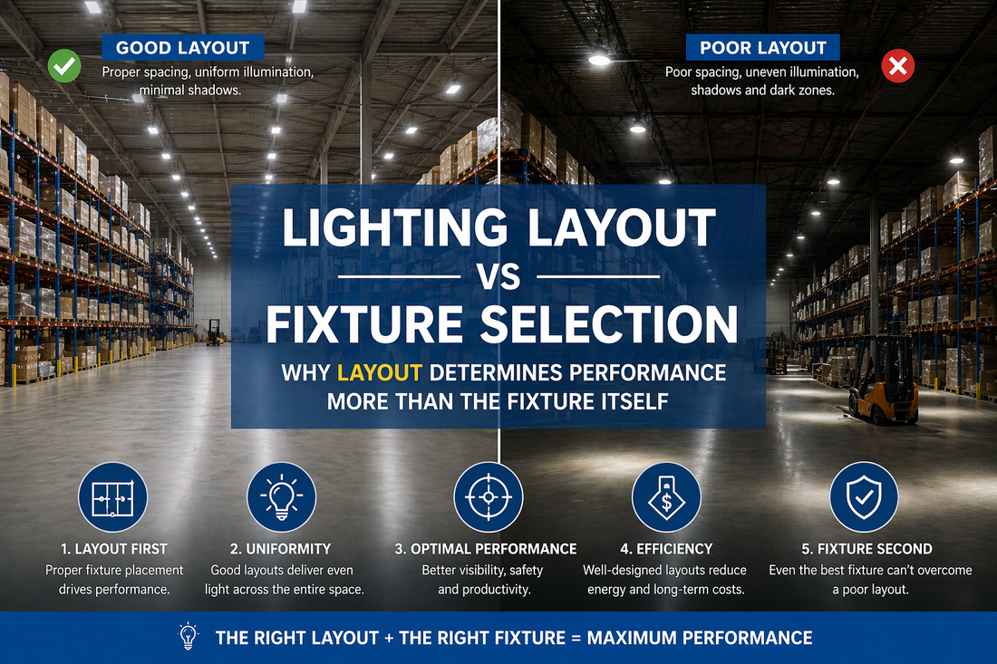 Lighting Layout vs Fixture Selection: Why Layout Determines Performance More Than the Fixture Itself