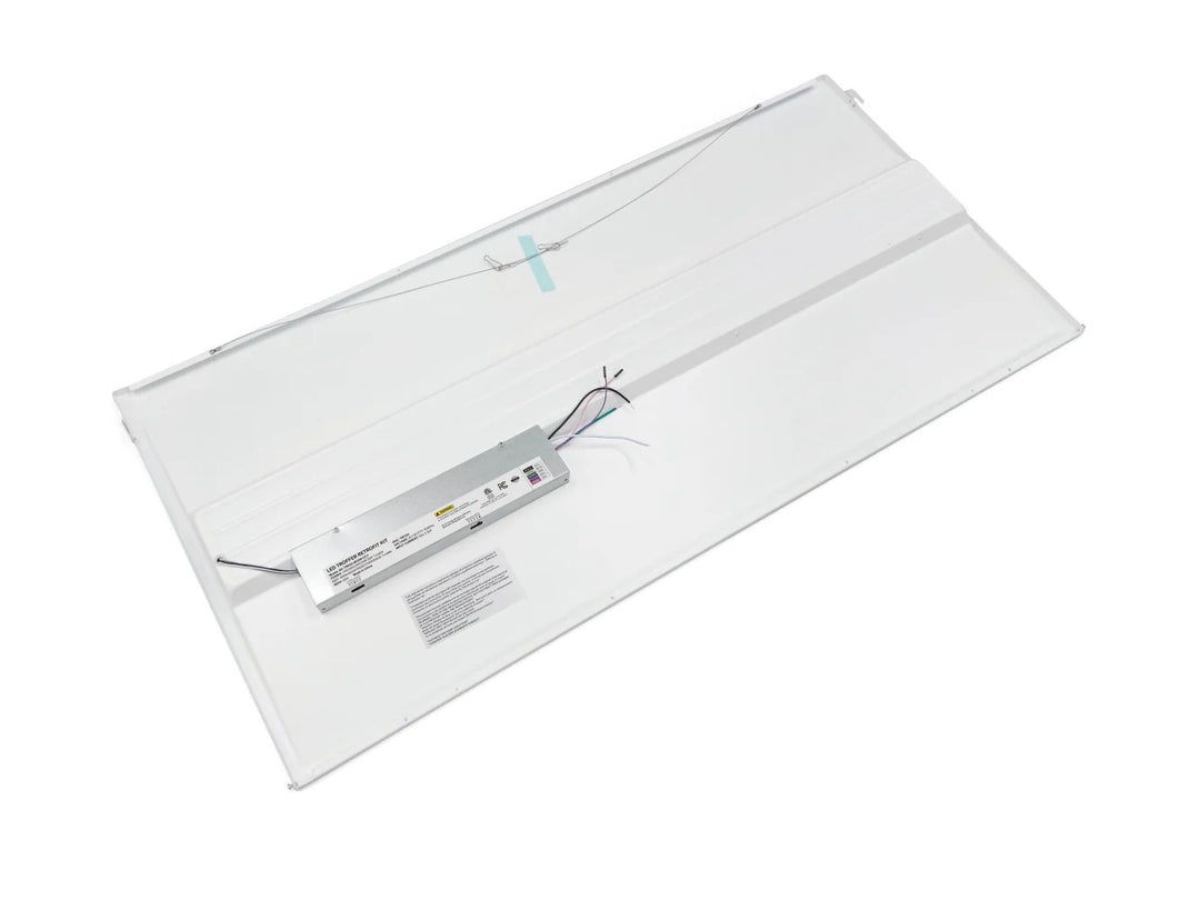 2×4 LED Troffer Light Retrofit Kit 15/20/25/30/35W 1950–4375 Lumens 3500K/4000K/5000K/5700K/6500K 0–10V Dimming Integrated Sensor Receptacle 120–277V