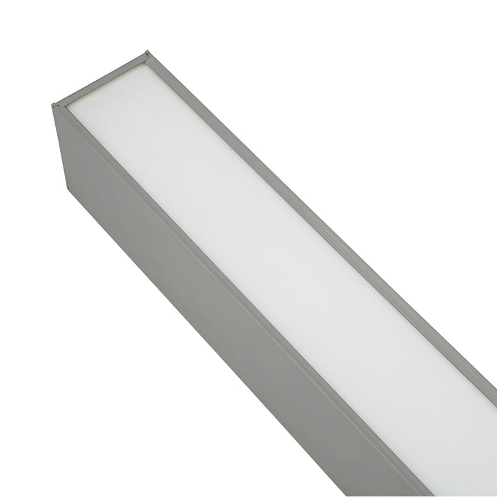 4 Foot Linear Pendant Light, 50 Watt, 6500 Lumens, 3K / 4K / 5K, 80+ CRI, 120-277V