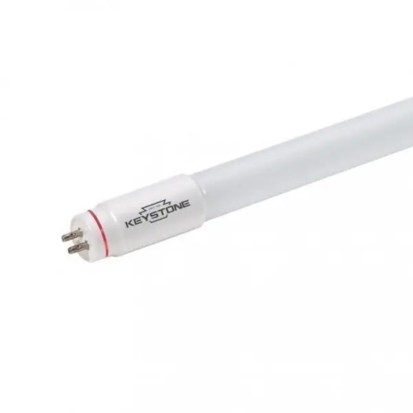 4-foot T5 LED lamp with miniature bi-pin G5 base for fluorescent retrofit applications; ballast-dependent operation, 25.5W (3,300 lumens) with 80+ CRI.
