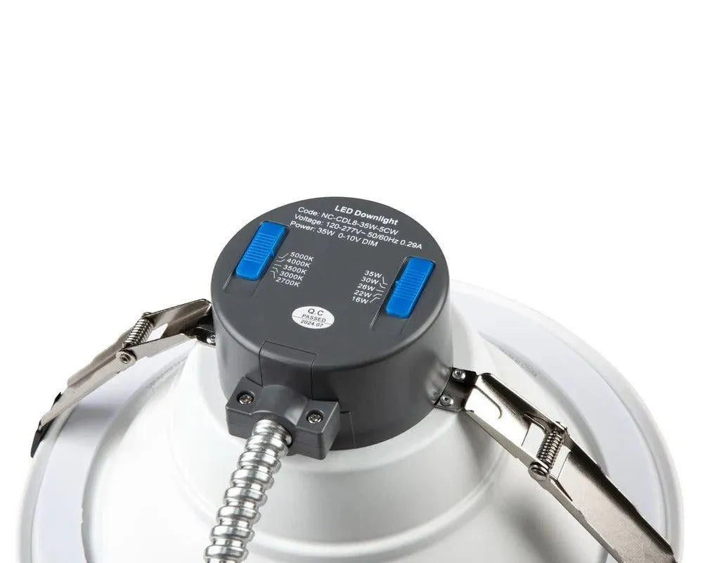 6 in Commercial Downlight — Selectable 12–30W — 120–277V — Selectable CCT