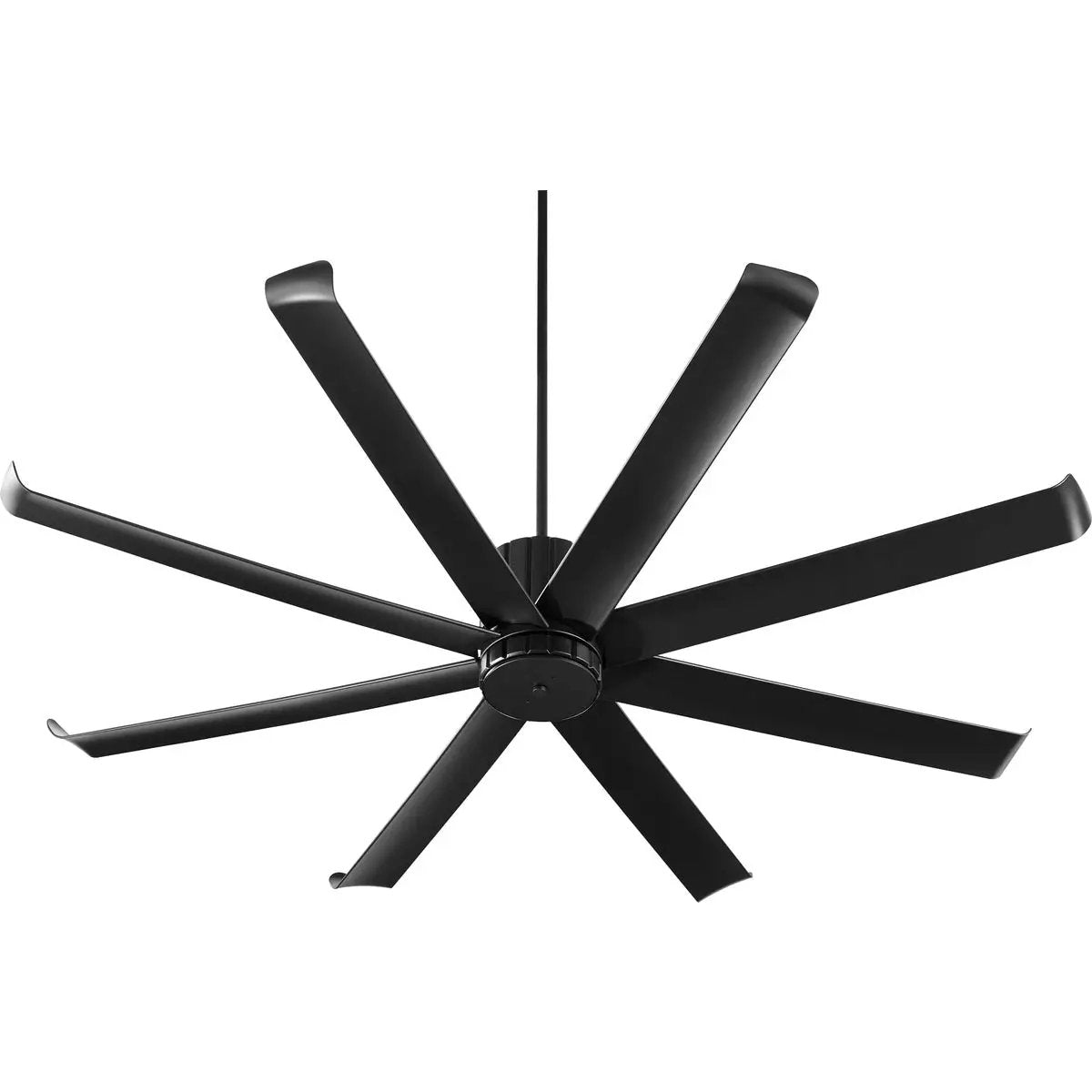 A sleek, sophisticated 72 Inch Ceiling Fan with upturned blades for maximum air circulation. Contemporary artistry meets functionality.