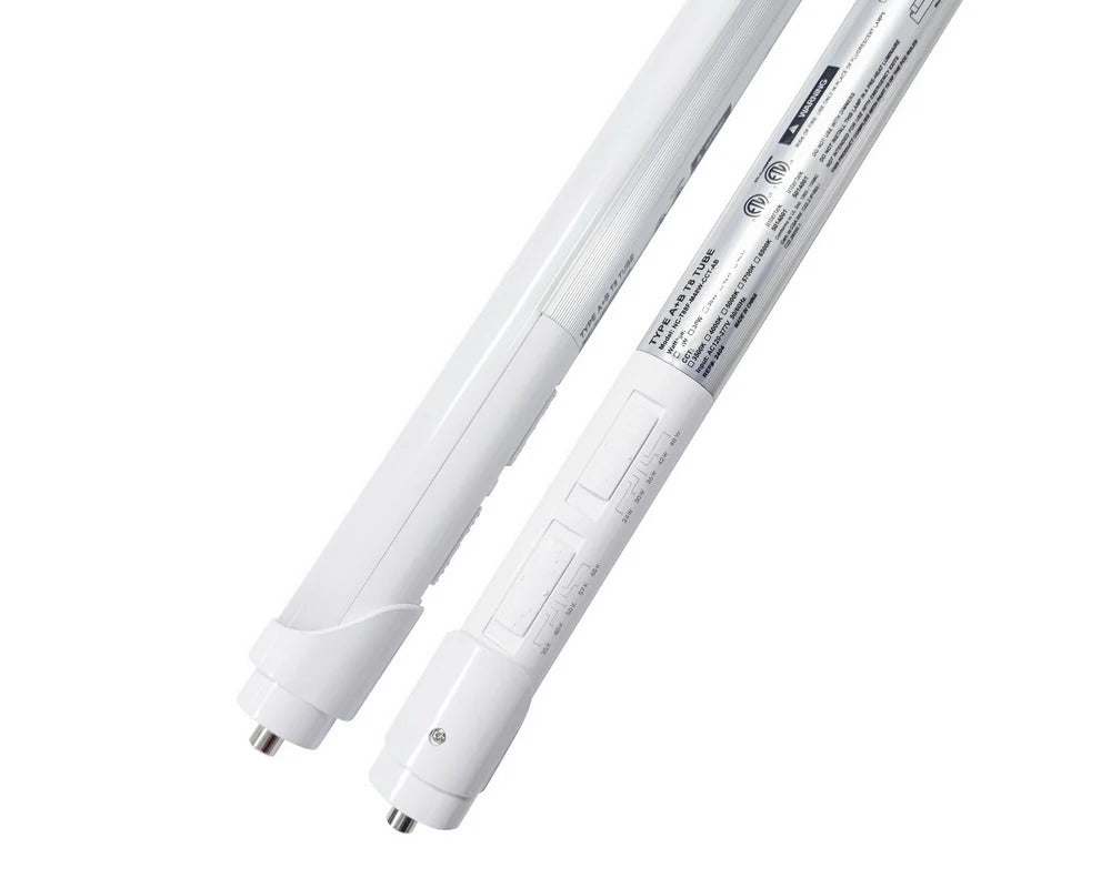 8 Foot T8 LED Tube Case of 25 24/30/36/42/48W 3600–6050 Lumens 3500K/4000K/5000K/5700K/6500K FA8 Base Type A+B 120–277V