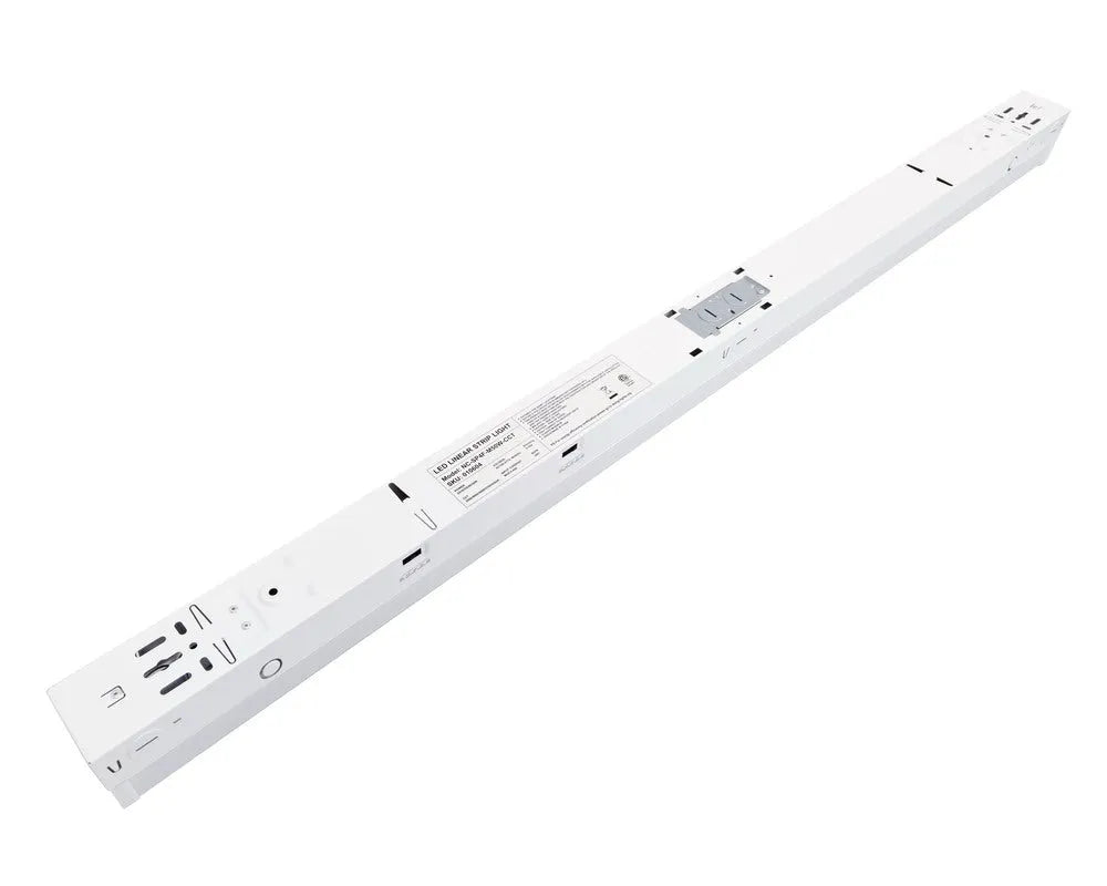 8 ft Strip Light — Sensor + Emergency — Selectable 50–100W — 120–277V — Selectable CCT