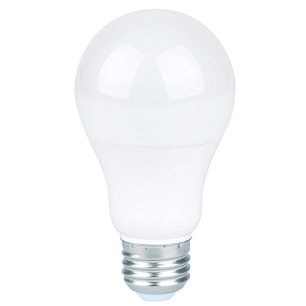 A15 LED Bulb with white base and red accents, providing 450 lumens of light output. Replaces 40W incandescent bulbs with energy-efficient illumination. Designed for household fixtures. Brand: Halco Lighting. Wattage: 5W. Input Voltage: 120V. Dimmable. Base: Medium E26. Certifications: cULus Listed, Energy Star Rated. Dimensions: 1.89&quot;D x 3.84&quot;H. Rated Hours: 25,000. Warranty: 5 Years.