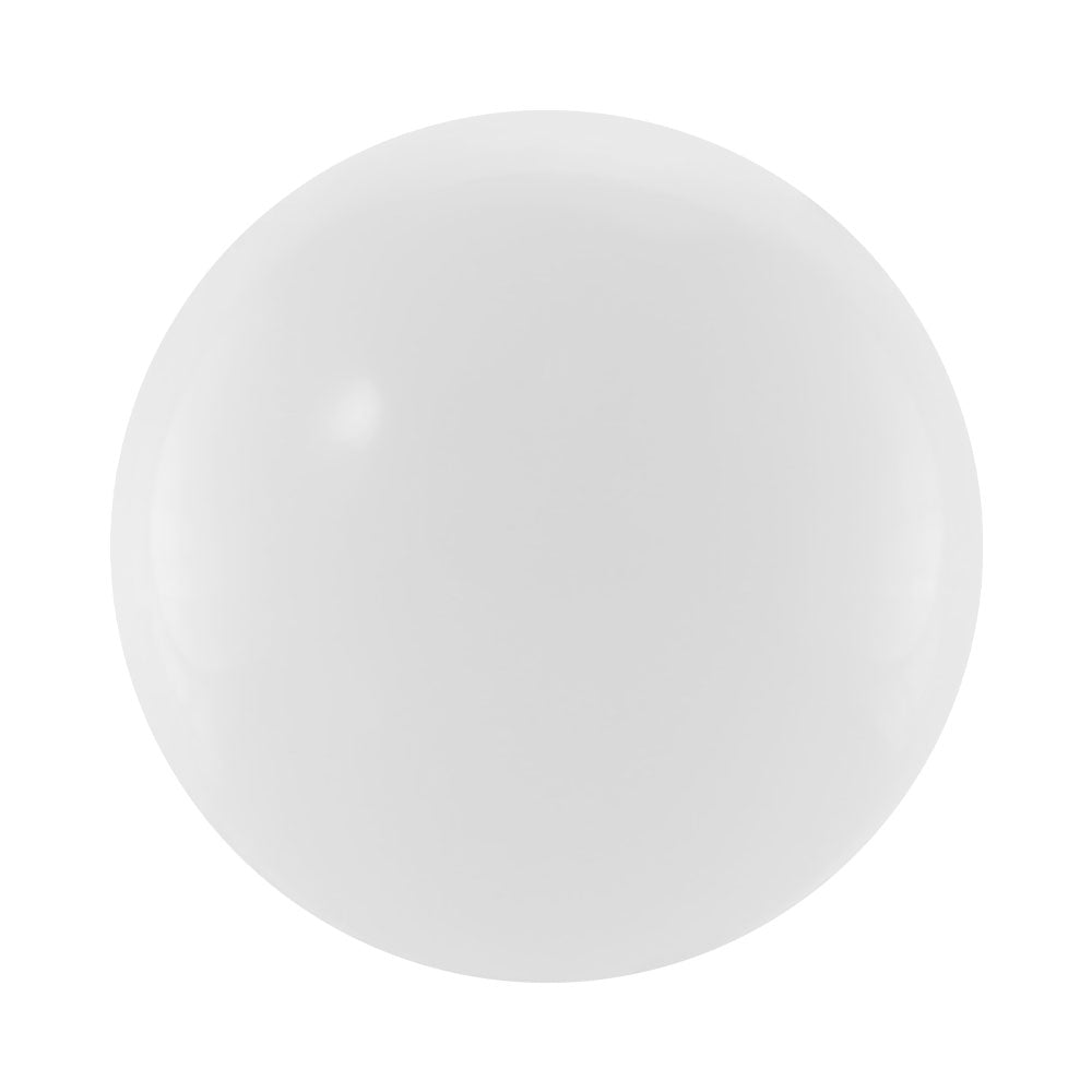 Top-down view of the A21 LED bulb focusing on the dome lens and medium E26 screw base; 17W, 1,600 lm, 90+ CRI, dimmable, Energy Star rated, JA8 compliant, 120V.