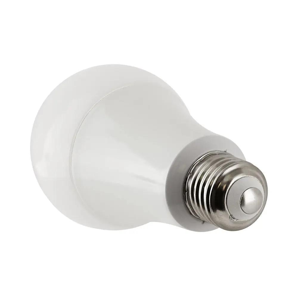 A21 LED Bulb with silver base, providing 1600 lumens of omni-directional light output. Ideal for ambient lighting and general purpose applications. 17W, 120V, 3000K-5000K color temperature, dimmable, medium E26 base. UL Listed, CEC Compliant, JA8 Compliant, Energy Star Rated. 3-year warranty.