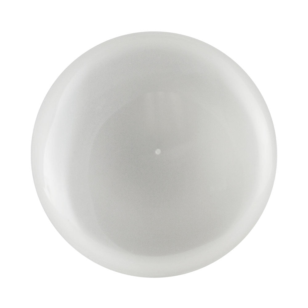 A white LED bulb with a round shape and a bright center, ideal for ambient lighting or general-purpose applications. Replaces 65-watt incandescent bulbs.