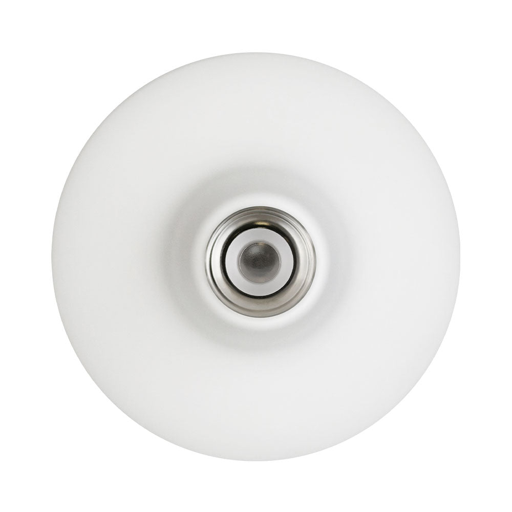 Bottom view of the BR40 LED bulb highlighting the medium E26 screw base and reflector body profile; 17W, 1,400 lm, 90+ CRI, dimmable, ENERGY STAR rated, 120V.