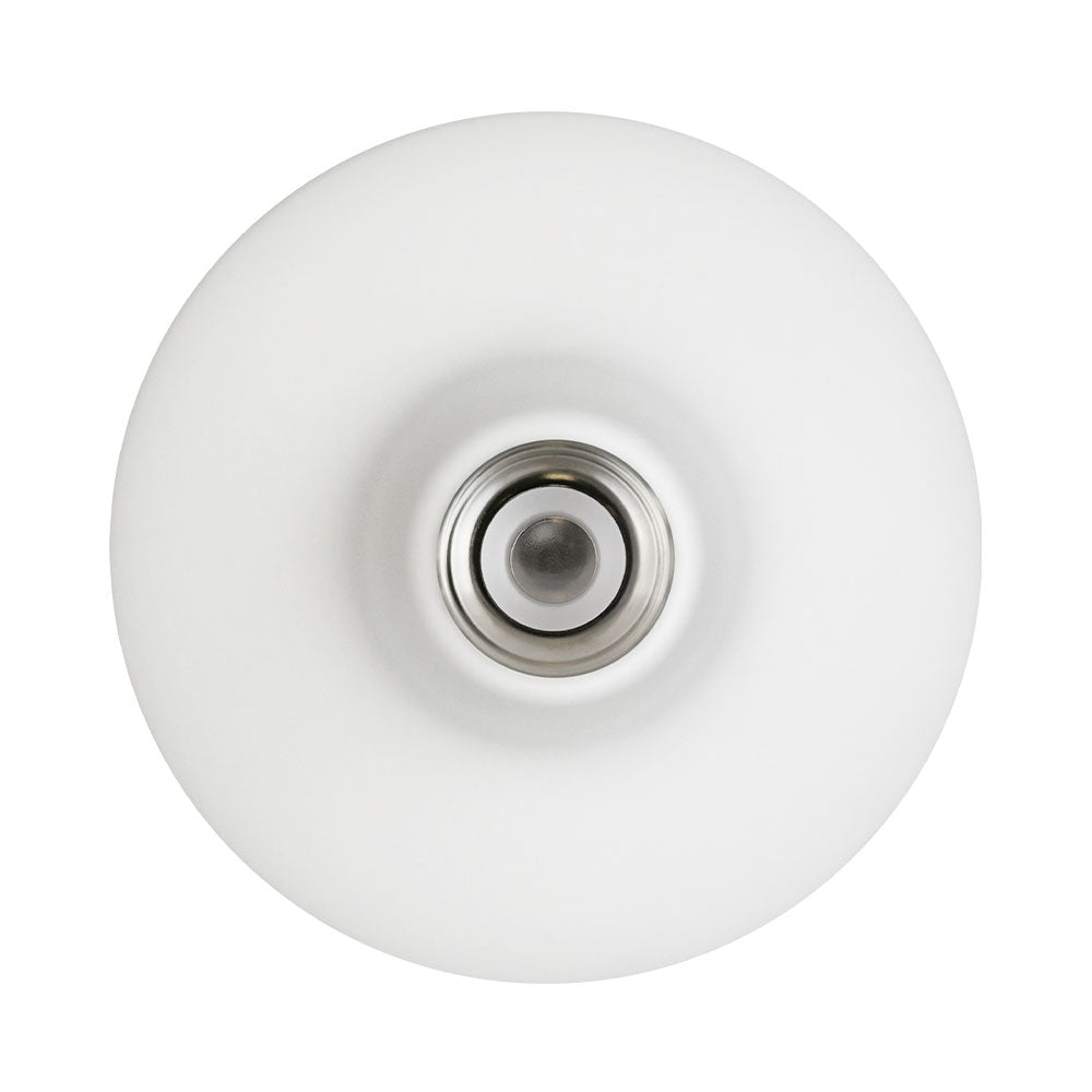 BR40 LED Bulb, a white light bulb with a silver center, emitting 1400 lumens. Ideal for ambient lighting or general-purpose applications. Replaces 65-watt incandescent bulbs.