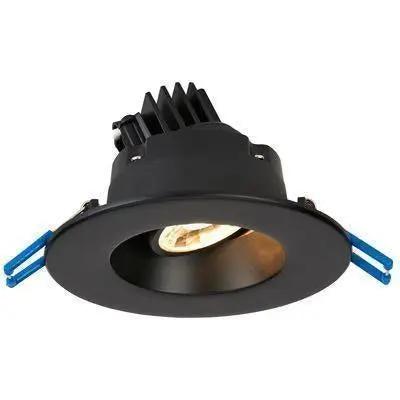 Canless Gimbal Recessed Lighting Fixture with spring clips for easy installation, providing 630 lumens of light output. Perfect for various applications, such as highlighting artwork or decorative recessed lighting. 7.5W LED, 120V, 2700K-4000K color temperature options. 4.25"D x 2.5"H.