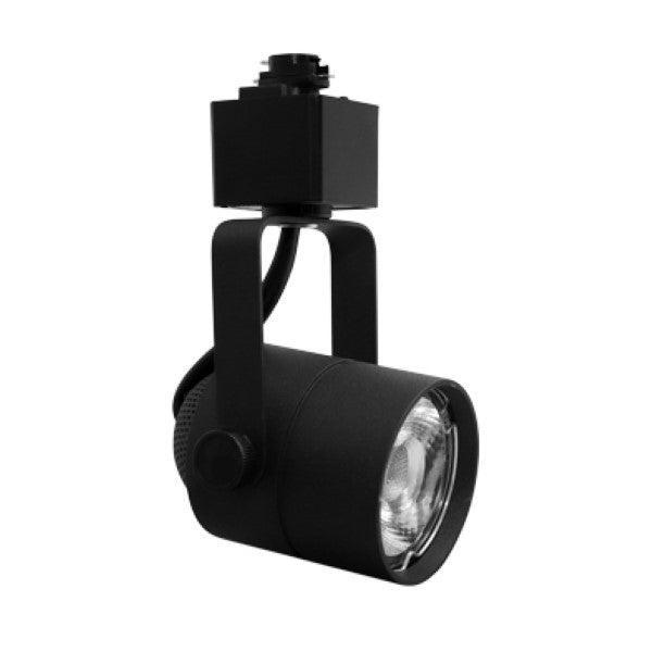LED Track Light: A clean, simple form with powerful directional lighting. Die-cast aluminum construction, integrated LED technology, and driver. 1000 lumens, 3000K color temperature, dimmable, 38-degree beam angle. ETL Listed, RoHS Compliant. 3.5"D x 3.12"L x 6.375"H. 5-year warranty.