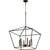Farmhouse pendant light with open tapered shade and candelabra bulbs. Adds charm to foyer, hallway, or kitchen. Perfect with distressed woods and whitewashed floors.