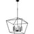 Farmhouse Pendant Light with black chandelier and metal frame, perfect for adding charm to your space. Fits candelabra bulbs, providing ample illumination to foyer, hallway, or kitchen. Pair with distressed woods and whitewashed floors.