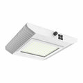 LED gas station canopy light for fuel islands and covered exterior bays, sealed housing for outdoor use; 120–277V input, 80/100/120/150W options (11,200–21,000 lumens) at 5000K.