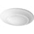 A white LED disk light with a round surface, perfect for replacing recessed downlights. Provides high-quality, evenly distributed light output. 6"W x 1"H.