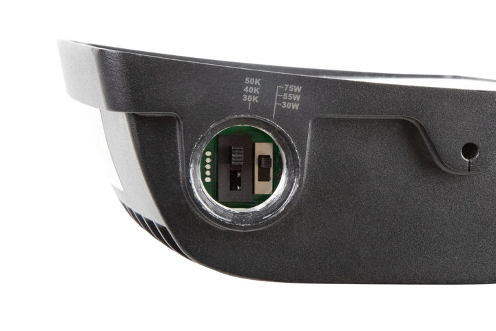 LED Flood Light Slip Fitter Mount 75/100/120W 9750–15600 Lumens 3000K/4000K/5000K IP65 Rated 0–10V Dimming 120–277V