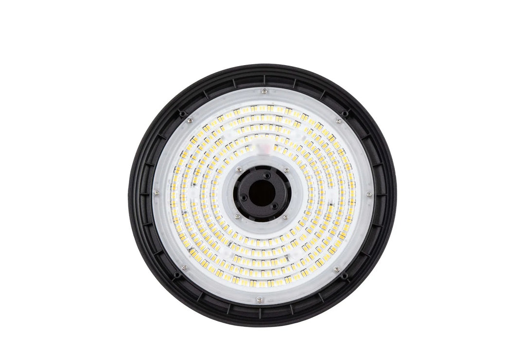 LED UFO High Bay Light 150W/200W/240W 22500–36000 Lumens 4000K/5000K/5700K 0–10V Dimming 120–277V