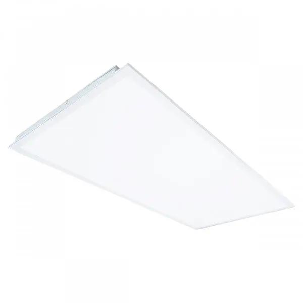 A white rectangular light fixture for drop ceiling, providing even, edge-to-edge illumination. Wattage and lumens options: 30W (3540 lm), 40W (4600 lm), 50W (5600 lm). LED lamp with selectable color temperature (3500K, 4000K, 5000K). Dimmable and UL Listed. Dimensions: 47.8&quot;L x 23.7&quot;W. Warranty: 5 Years.