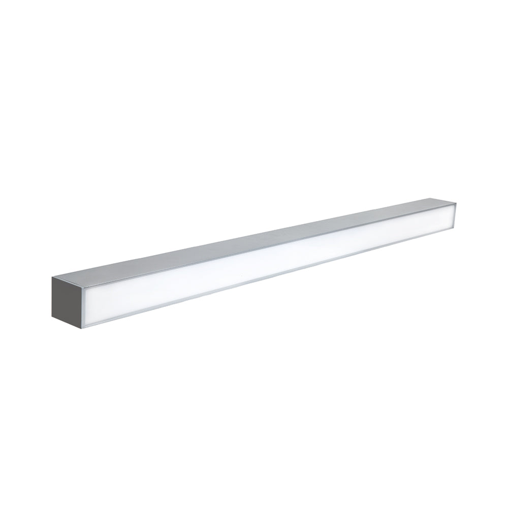 Linear Pendant Light - A sleek, rectangular LED fixture providing 1950 lumens of uplight and 4550 lumens of downlight. Perfect for commercial spaces like offices, healthcare facilities, and retail stores. 50W, 120-277V input voltage, 3000K-5000K color temperature, and 80 CRI. ETL Listed, RoHS Compliant, DLC Premium Listed. 47.48"L x 3.15"W x 2.75"H. 5-year warranty. Rated for 50,000 hours.