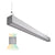 Linear Pendant Light, a long rectangular fixture with uplight and downlight providing 6500 lumens. Perfect for commercial spaces like offices, healthcare facilities, and retail stores. LED, 50W, 120-277V, 3000K-5000K, CRI 80, dimmable. ETL Listed, RoHS Compliant, DLC Premium Listed. 47.48"L x 3.15"W x 2.75"H. 5-year warranty.