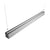 Linear Pendant Light: A long rectangular light fixture with a metal beam and a close-up of a metal pole. Perfect for commercial spaces like offices, healthcare facilities, and retail stores. Provides 1950 lumens of uplight and 4550 lumens of downlight. LED, 50 Watts, 120-277V, 3000K-5000K color temperature, 80 CRI, dimmable. ETL Listed, RoHS Compliant, DLC Premium Listed. Damp Location safety rating. 47.48"L x 3.15"W x 2.75"H. 50,000 rated hours, 5-year warranty. From Stars and Stripes Lighting.