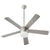 A mid century modern ceiling fan with a light, featuring a clean monochrome finish on the housing, motor, and blades. The five-blade system provides efficient air circulation, while the translucent lighting shade adds an elegant touch. Perfect for delivering cooling comfort to your home.