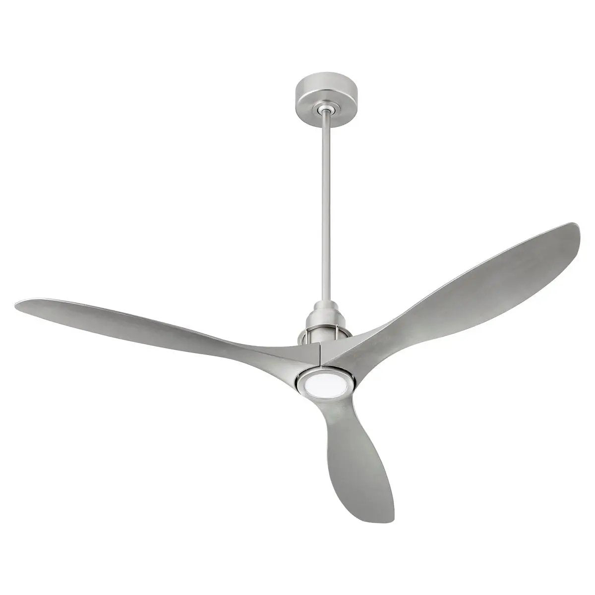 A modern ceiling fan with light, featuring a sleek design and powerful air circulation. Perfect for any interior space.