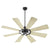 A modern ceiling fan with 8 blades, perfect for mid-sized and larger spaces. Damp listed for outdoor covered areas. Elevate your space with this Quorum International fan.