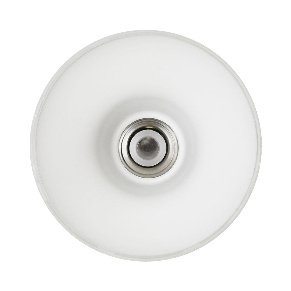 Bottom view of the PAR38 LED bulb highlighting the medium E26 base and socket contact, with the lamp body and reflector housing visible; 15W, 1,250 lm, dimmable, 80+ CRI, ENERGY STAR rated, 120V.