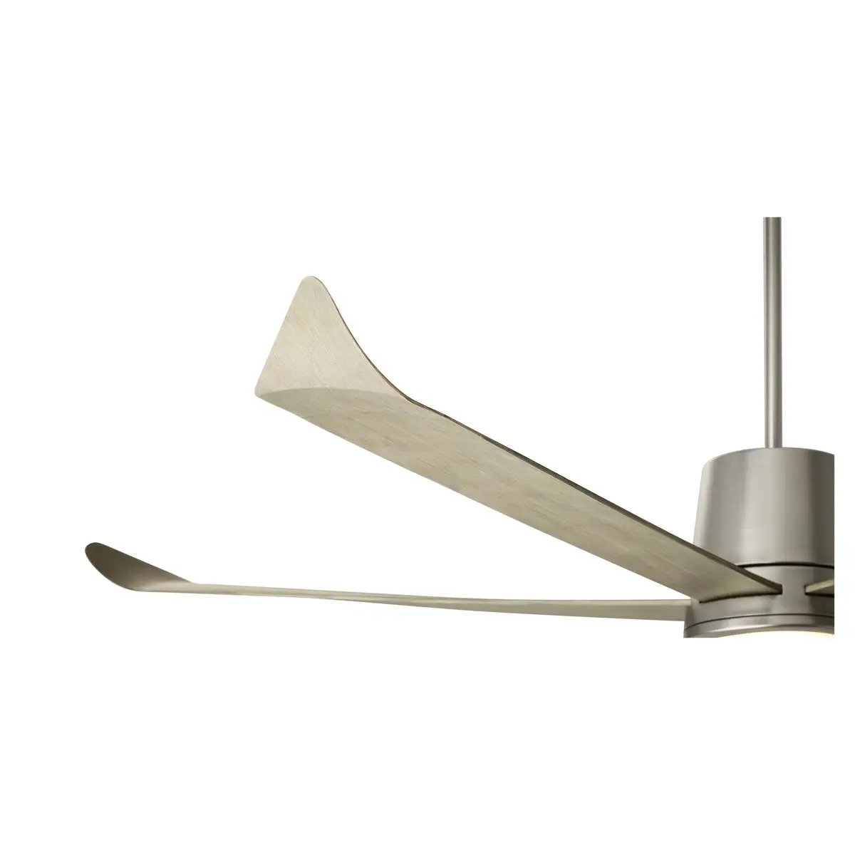 Smart Ceiling Fan with elongated upturned blades, optional light kits available. Elevate any room with this Quorum International fan.