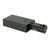 Track Light Live End Connector: A black rectangular object with screws, designed to start a run of single circuit track. Adds 2 3/4 inches to track length.