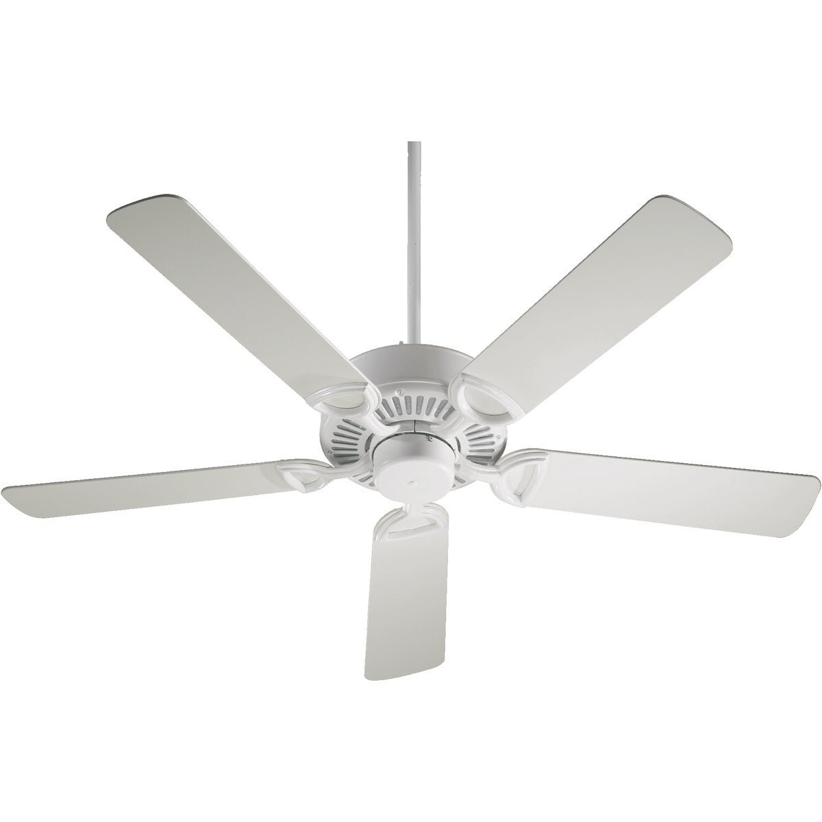 Traditional Ceiling Fan with 5 Rounded-Edged Blades, UL Listed. Complements wooden items in your rooms. Limited Lifetime Warranty.