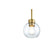 Transitional Pendant Light with clear glass globe and aged brass finish, adding a mid-century tilt. Elevate your space with this luxurious Quorum International fixture.