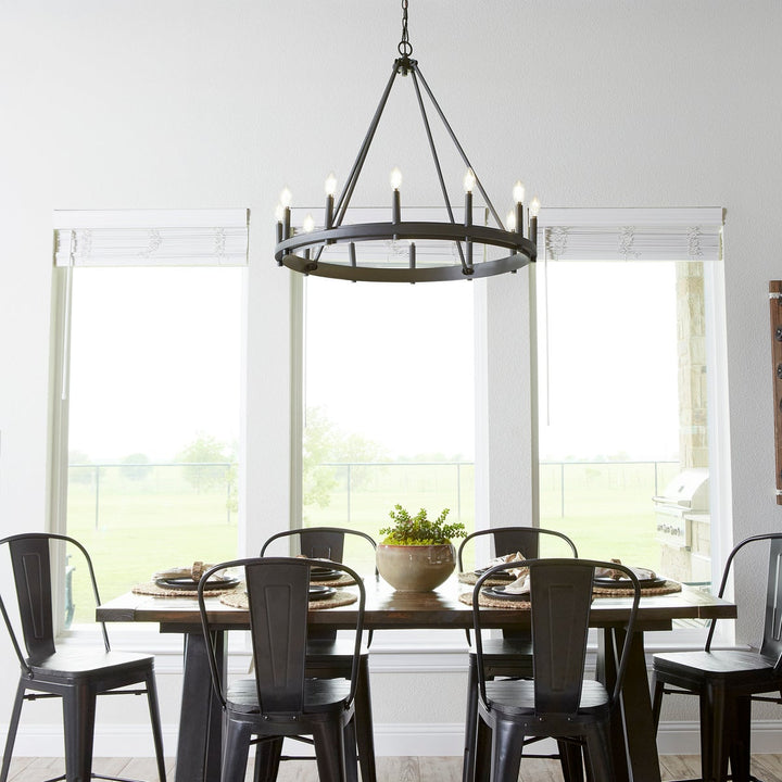 Wagon Wheel Chandelier