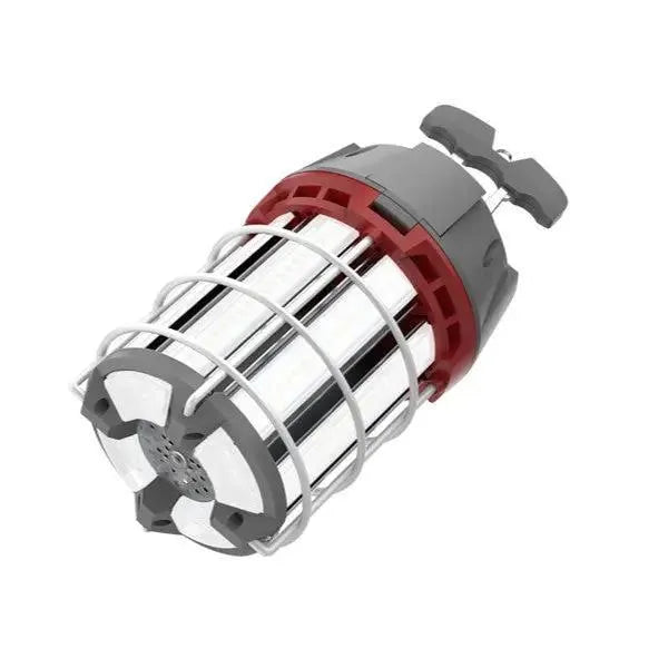 Armor Series LED temporary work light with selectable 60W to 100W output delivering up to 10000 lumens featuring IP64 rated housing and 120V plug for construction and industrial jobsite lighting