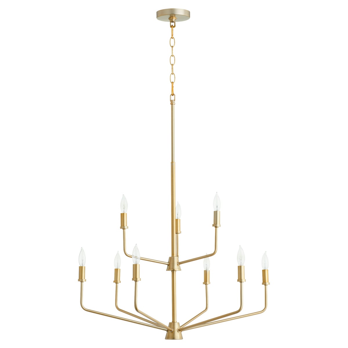 Brass Chandelier-by-Quorum International