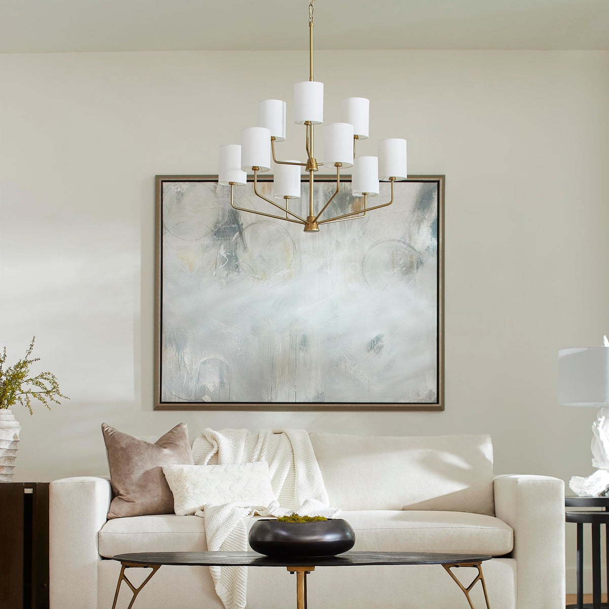 Brass Chandelier-by-Quorum International