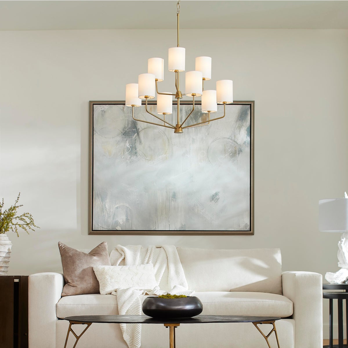 Brass Chandelier-by-Quorum International