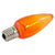 C9 LED Bulb, 0.8 Watt, Dimmable, Intermediate E17 Base, Opaque Plastic Lens, 120V, 25 Pack-by-American Lighting