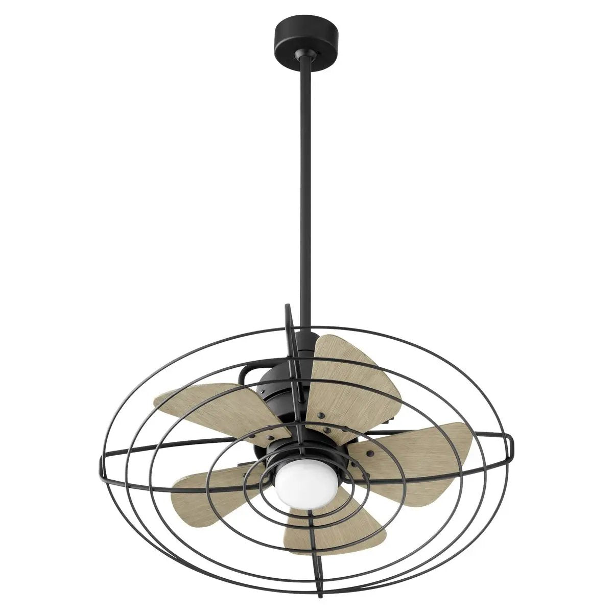 Caged Ceiling Fan with Light-by-Quorum International